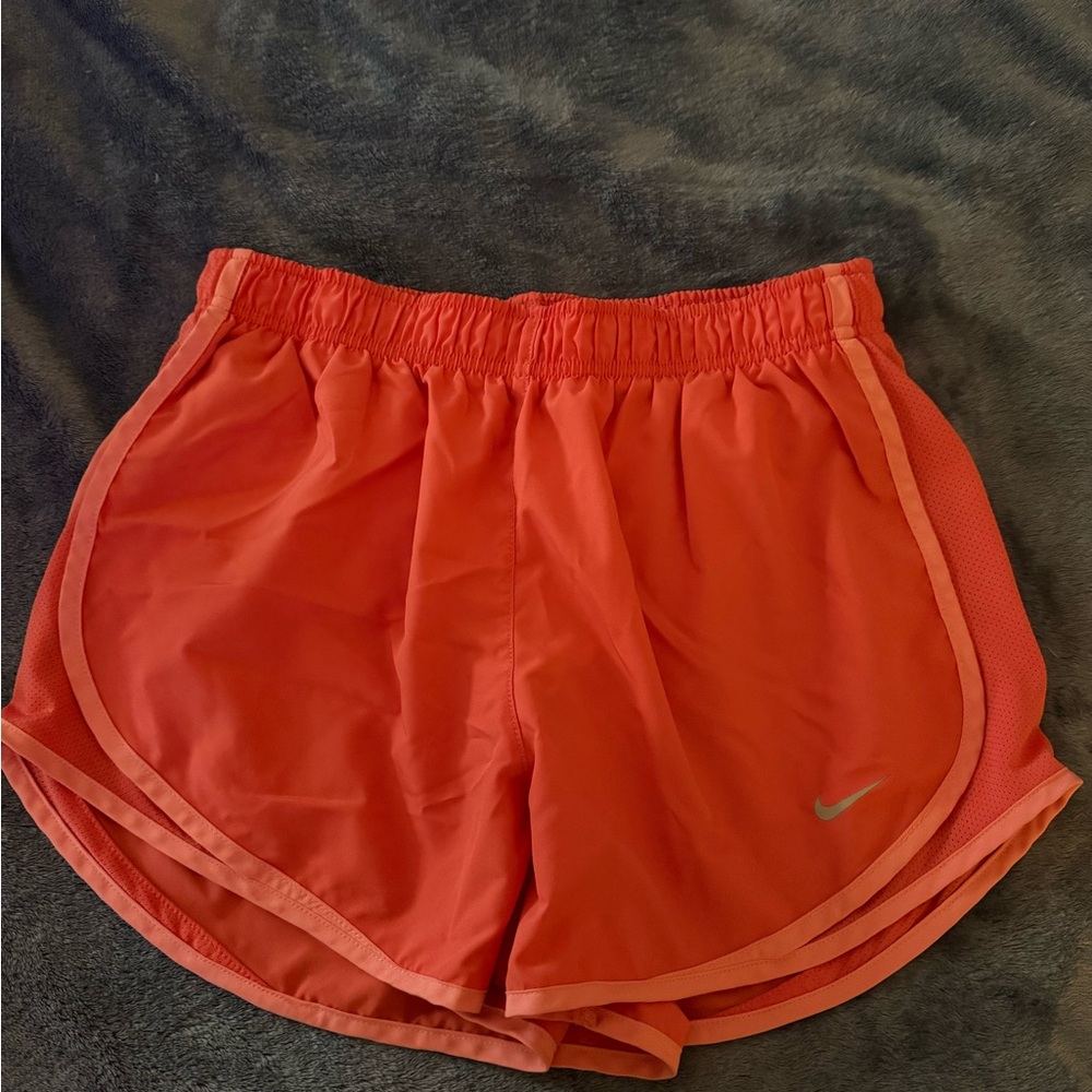 Nike Women's Orange Athletic Shorts